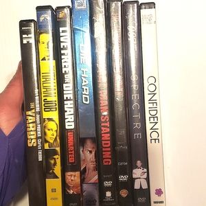 Lot of 8 DVDs Crime Thriller Action Adventure Crime Drama Movies